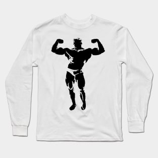 Big Muscle Guy Gym Motivation Long Sleeve T-Shirt